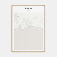 Nerja Map Portrait Poster