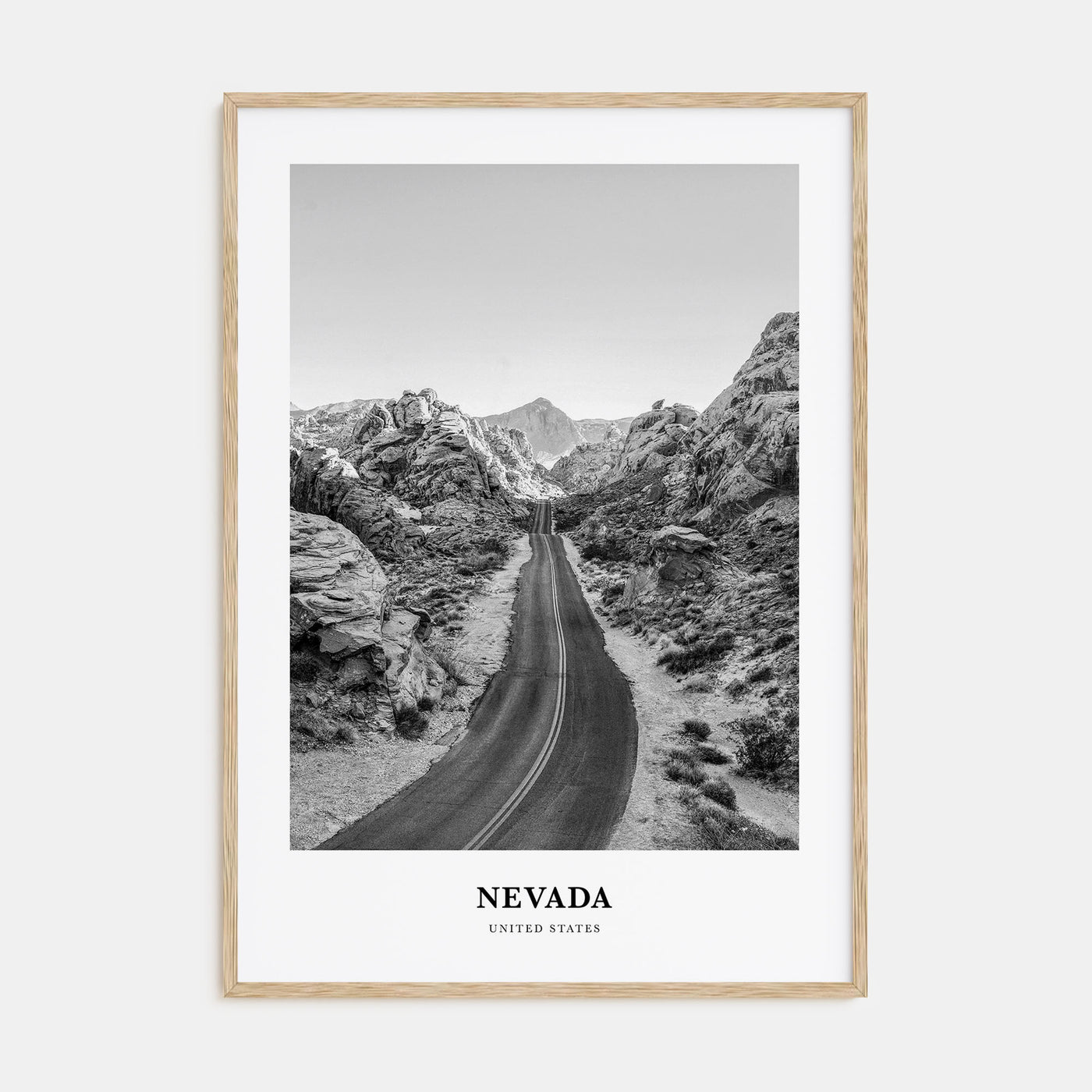 Nevada Portrait B&W Poster