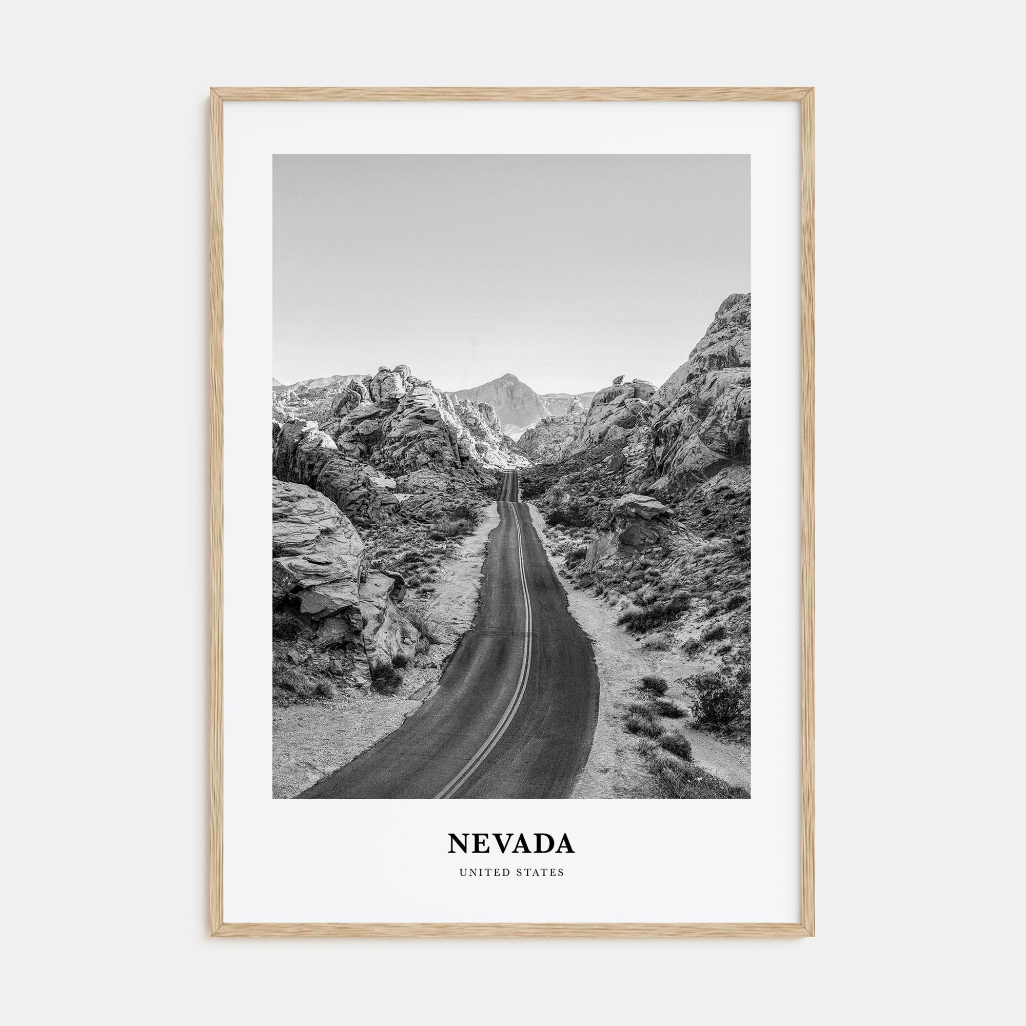 Nevada Portrait B&W Poster