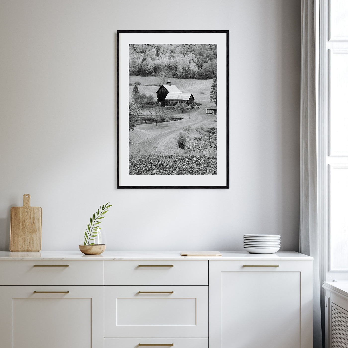 New England Photo B&W Poster