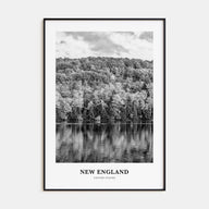 New England Portrait B&W Poster