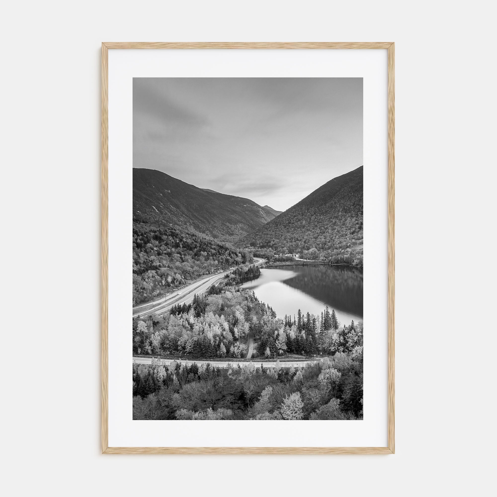 New Hampshire Photo B&W Poster