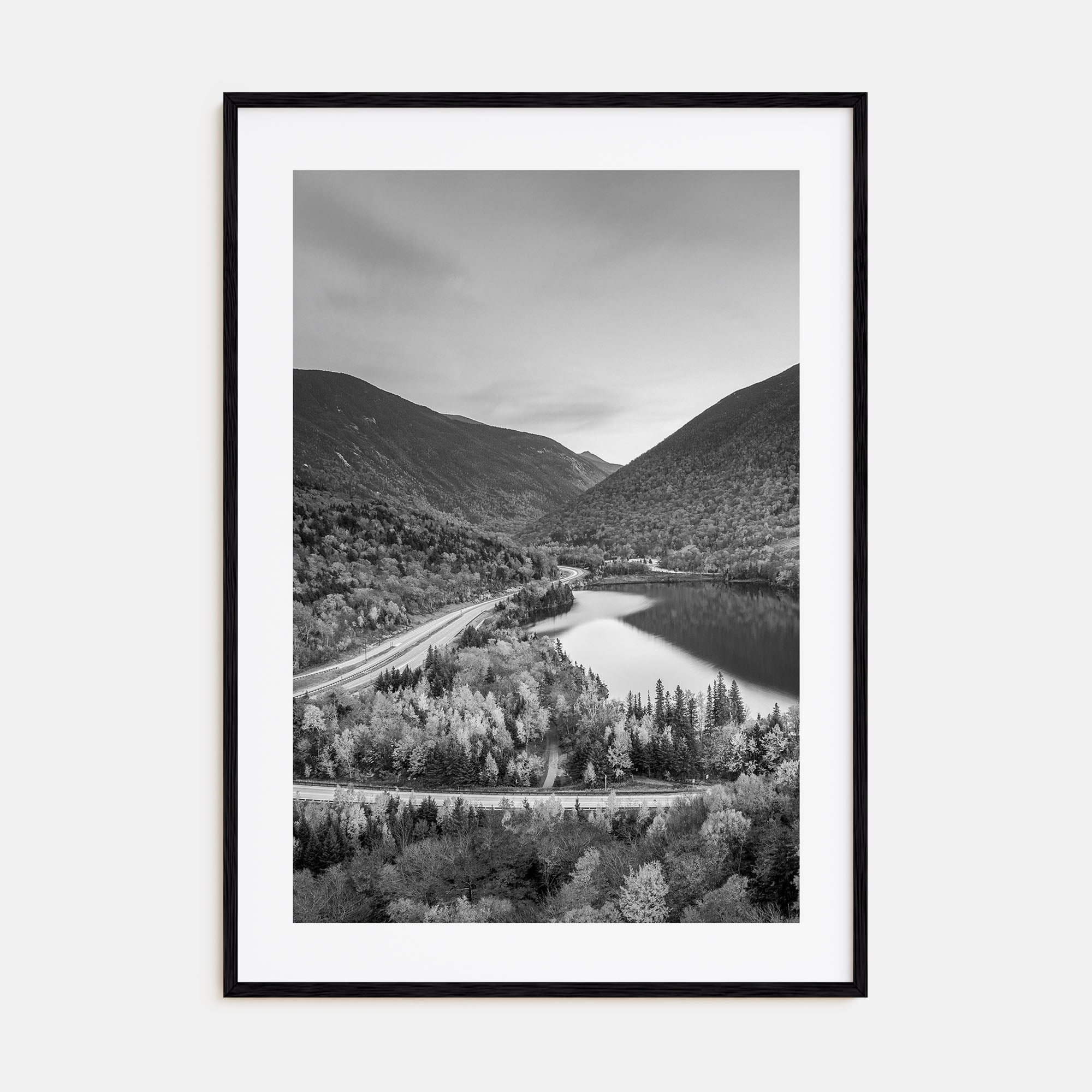 New Hampshire Photo B&W Poster