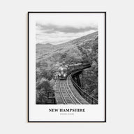 New Hampshire Portrait B&W Poster