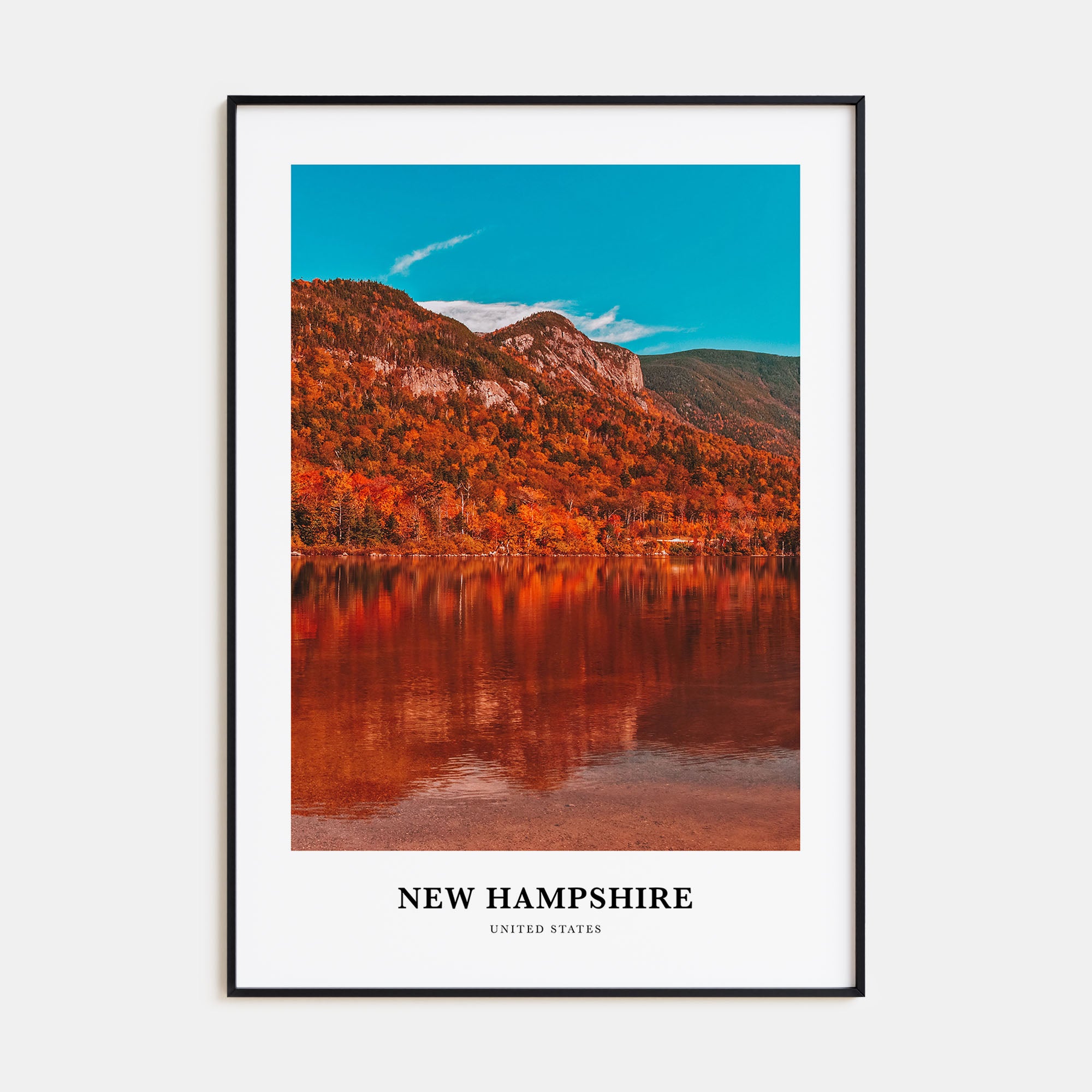 New Hampshire Portrait Color No 1 Poster
