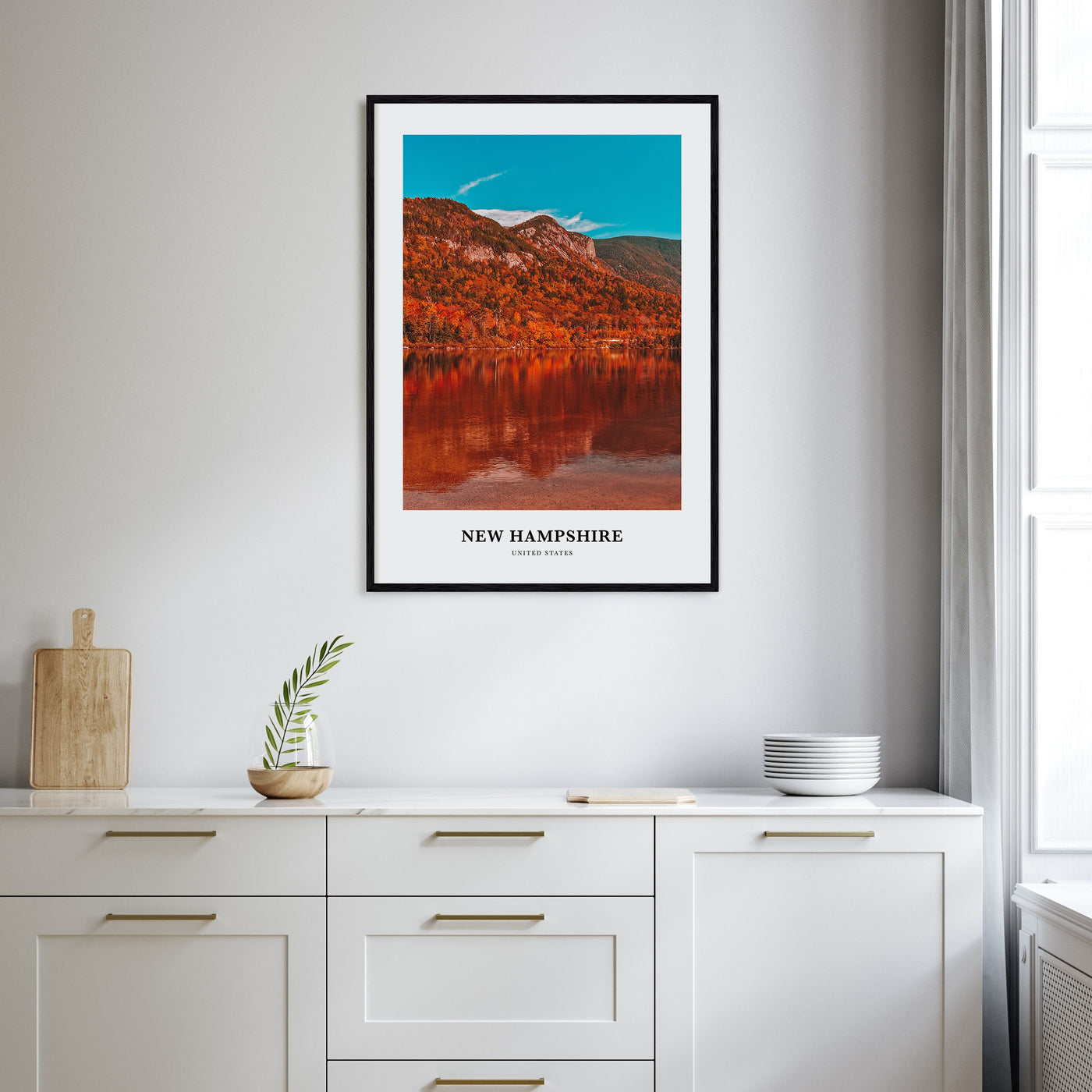 New Hampshire Portrait Color No 1 Poster