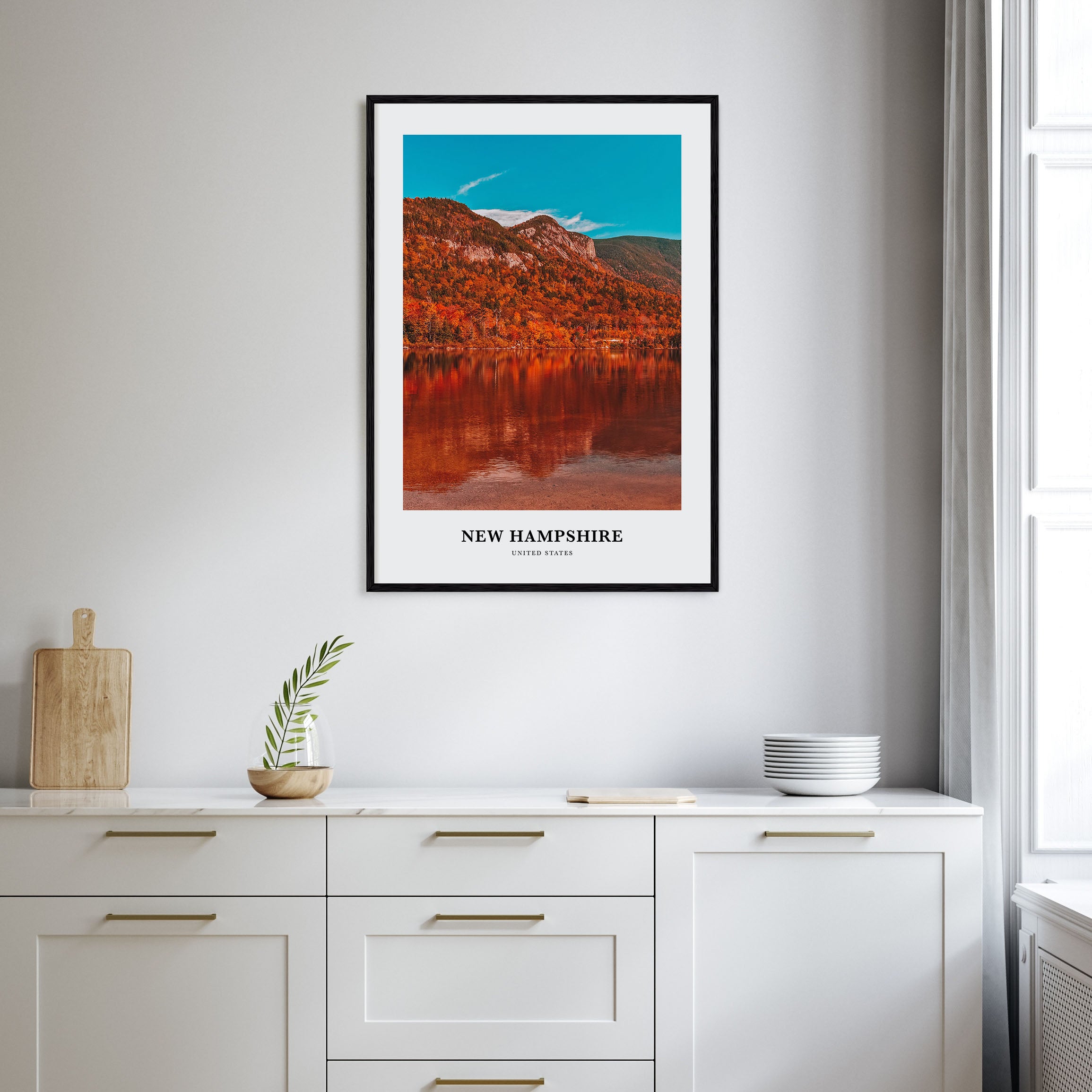 New Hampshire Portrait Color No 1 Poster