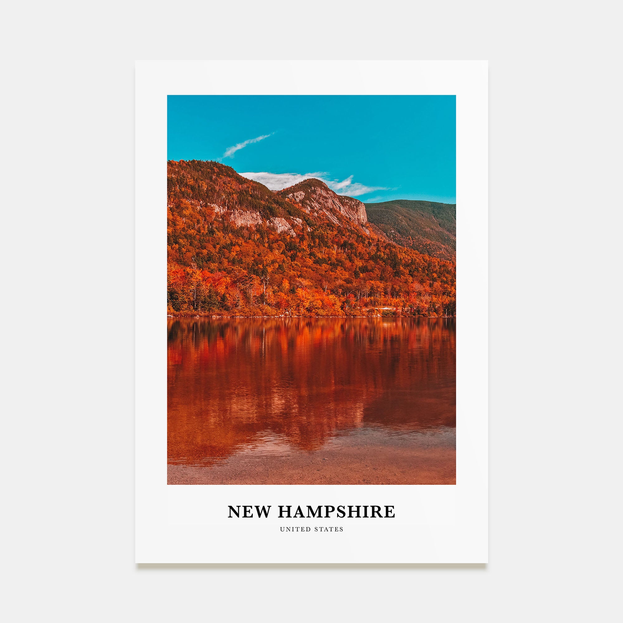 New Hampshire Portrait Color No 1 Poster