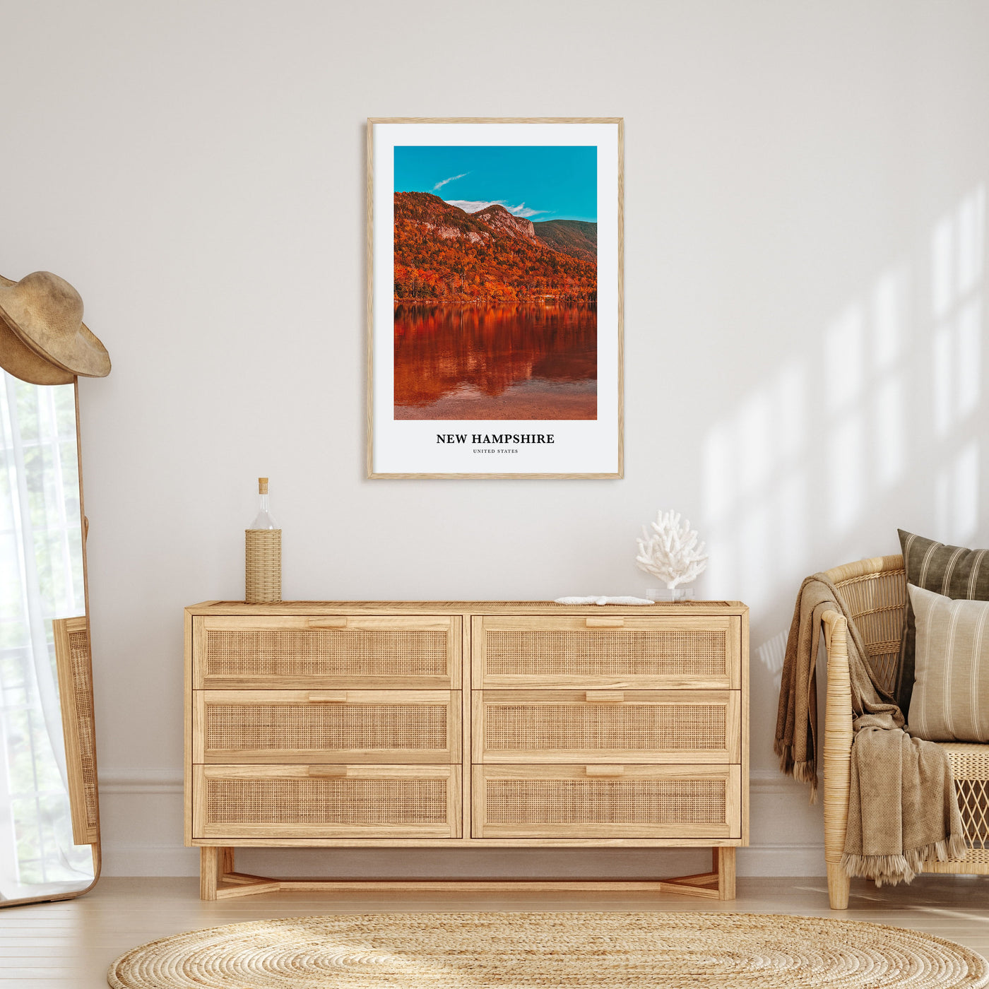 New Hampshire Portrait Color No 1 Poster