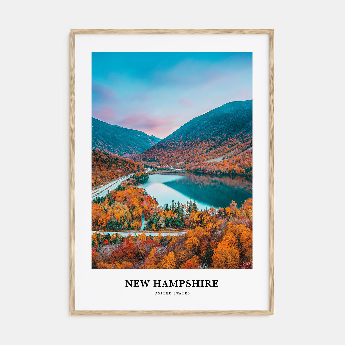 New Hampshire Portrait Color No 2 Poster