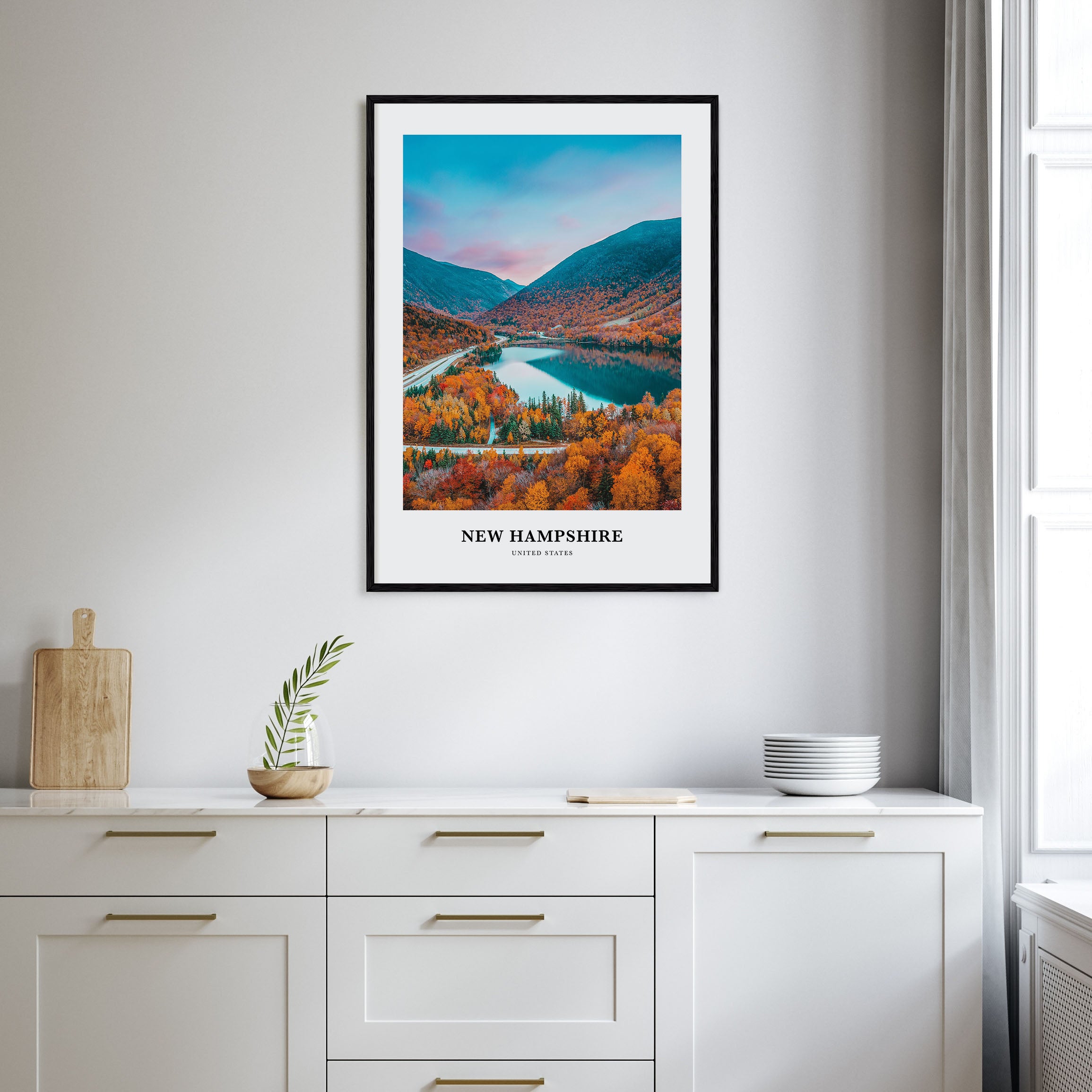 New Hampshire Portrait Color No 2 Poster