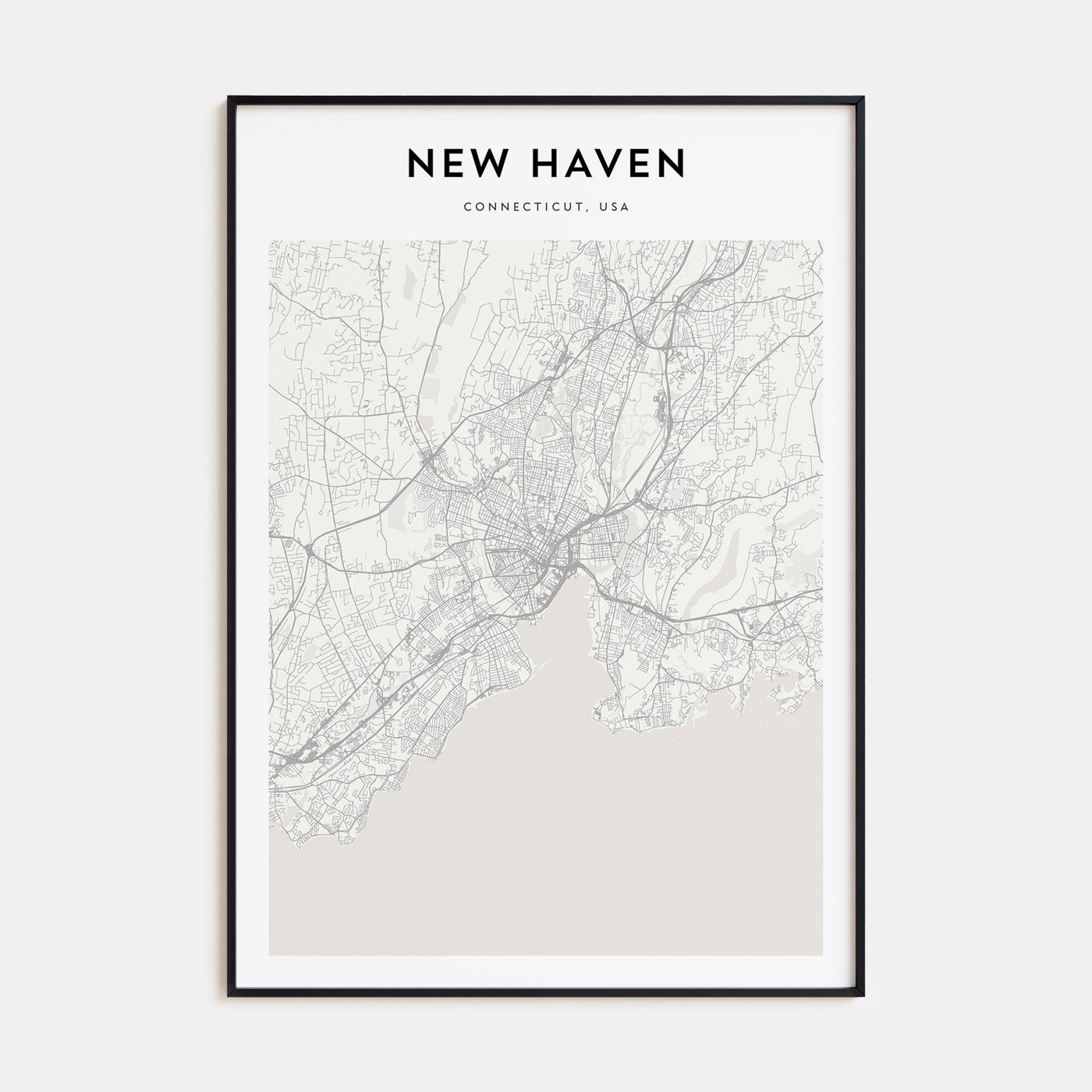 New Haven Map Portrait Poster