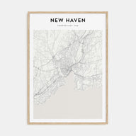 New Haven Map Portrait Poster