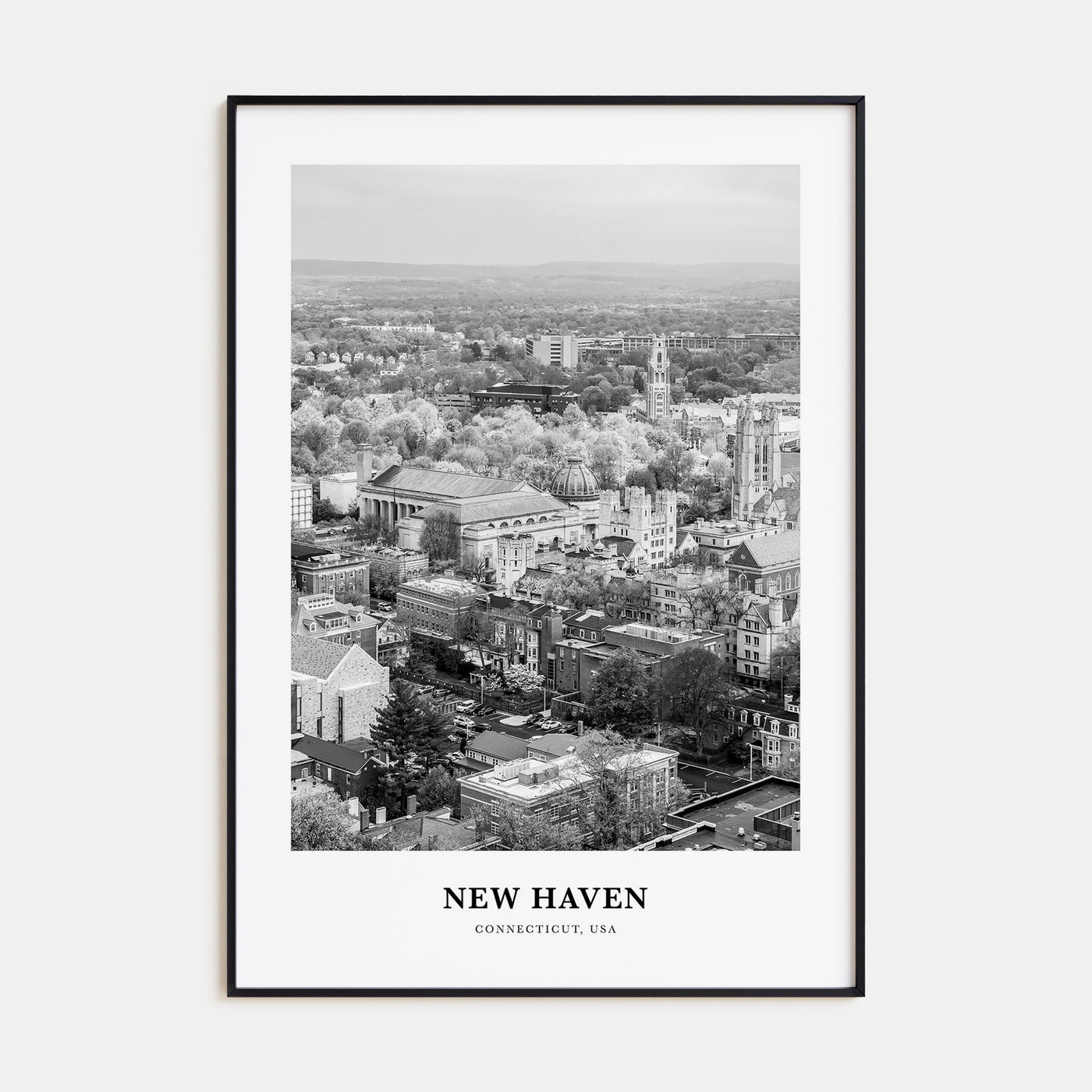 New Haven Portrait B&W Poster