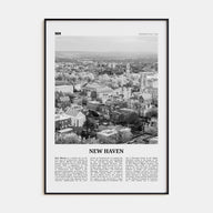 New Haven Travel B&W Poster