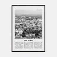 New Haven Travel B&W Poster