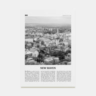 New Haven Travel B&W Poster