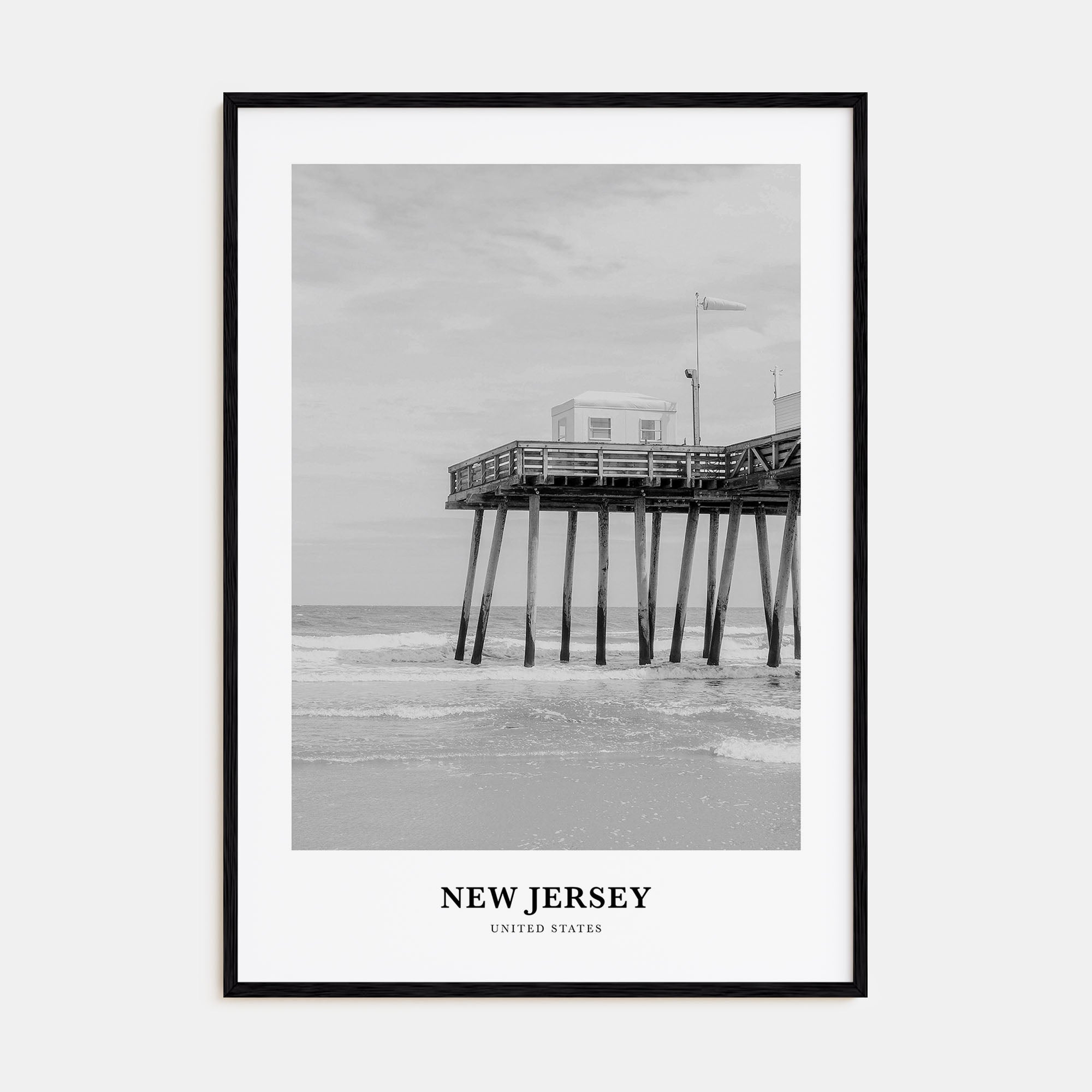 New Jersey Portrait B&W No 1 Poster