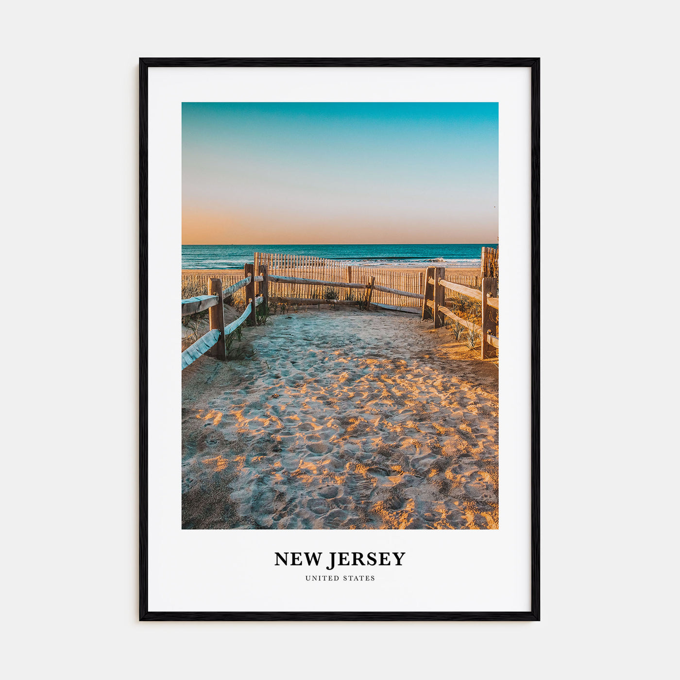 New Jersey Portrait Color No 2 Poster
