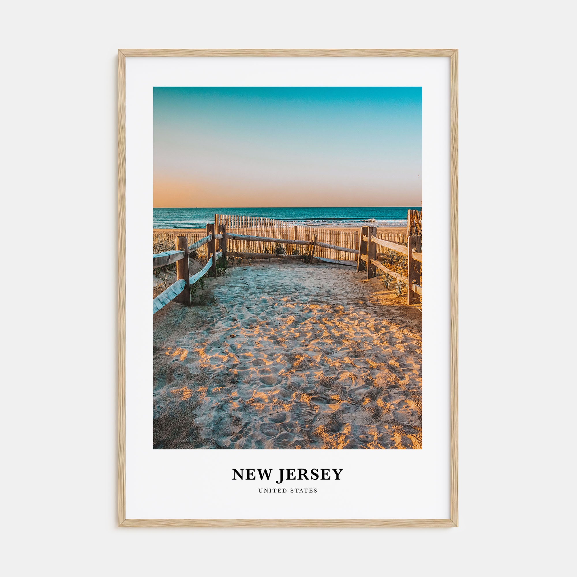 New Jersey Portrait Color No 2 Poster
