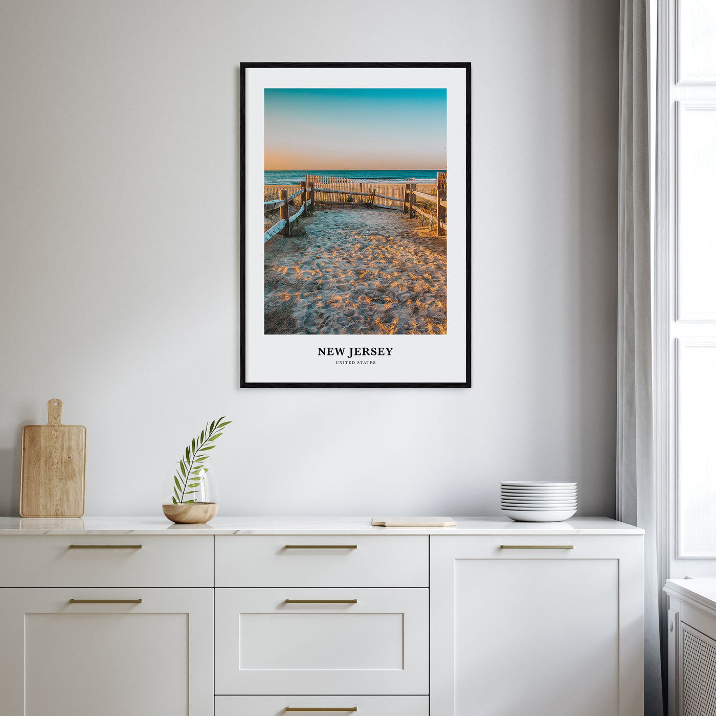 New Jersey Portrait Color No 2 Poster
