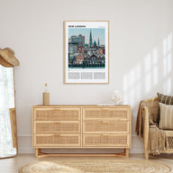 New London Travel Color Poster