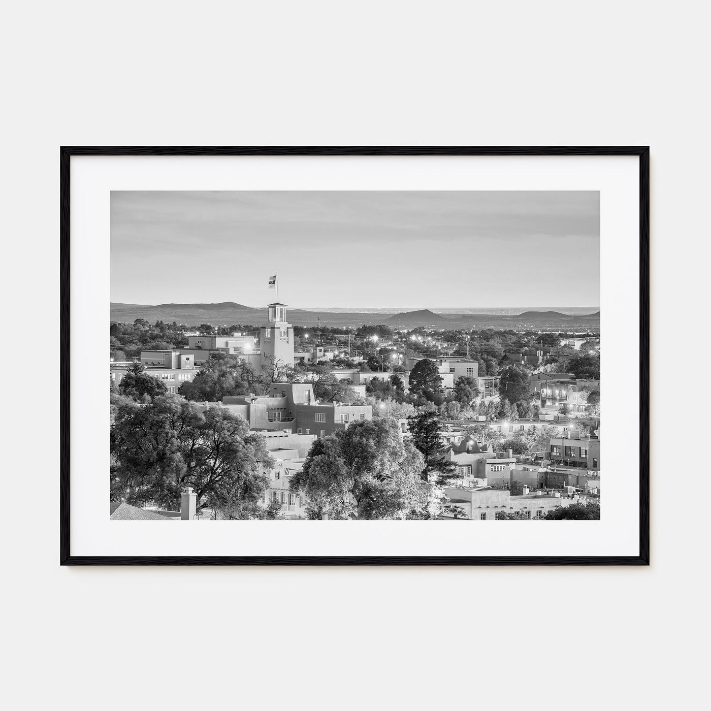 New Mexico Landscape B&W Poster
