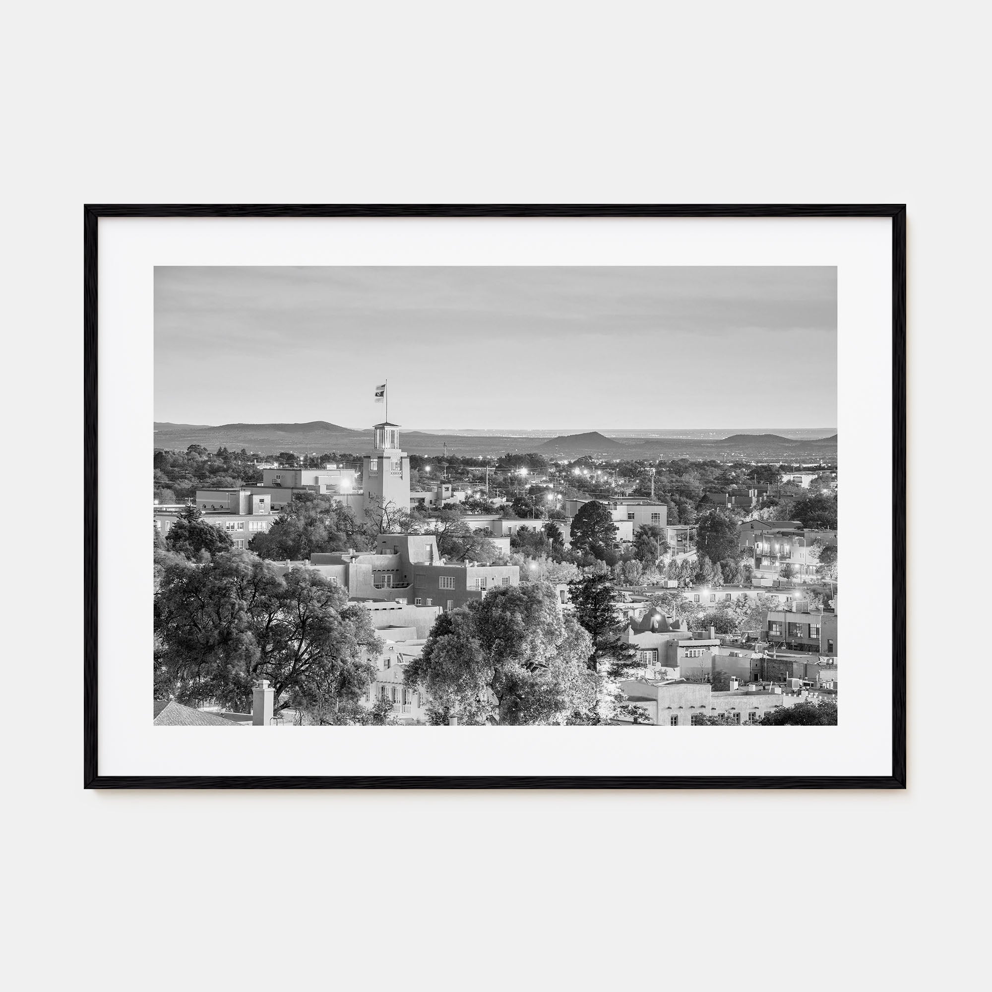 New Mexico Landscape B&W Poster