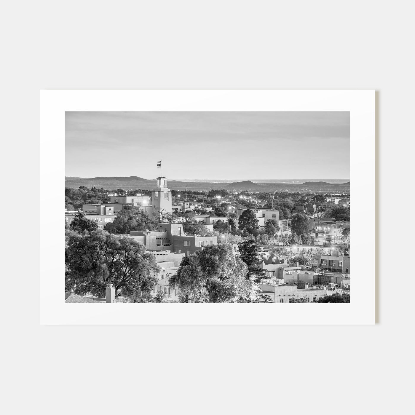 New Mexico Landscape B&W Poster