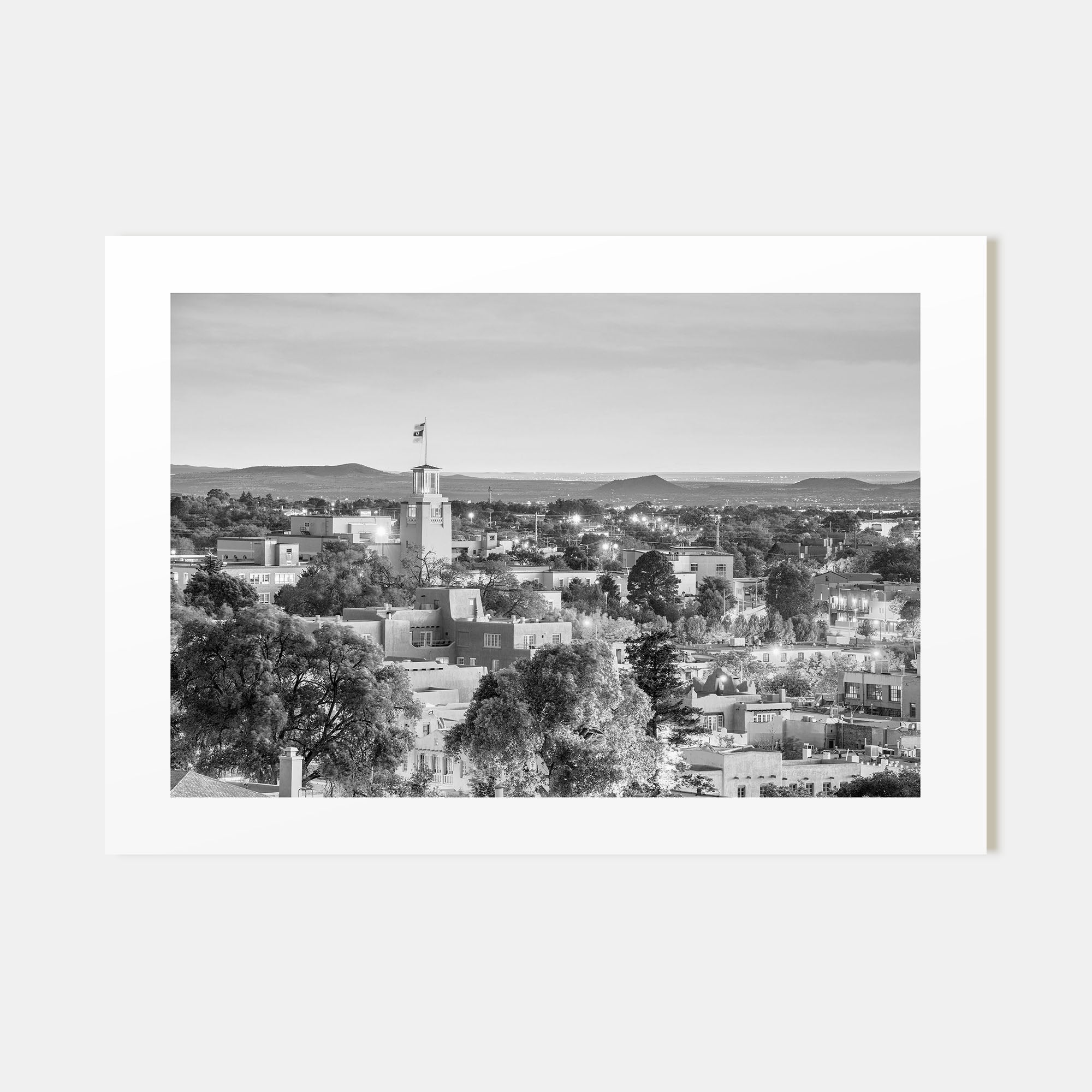 New Mexico Landscape B&W Poster