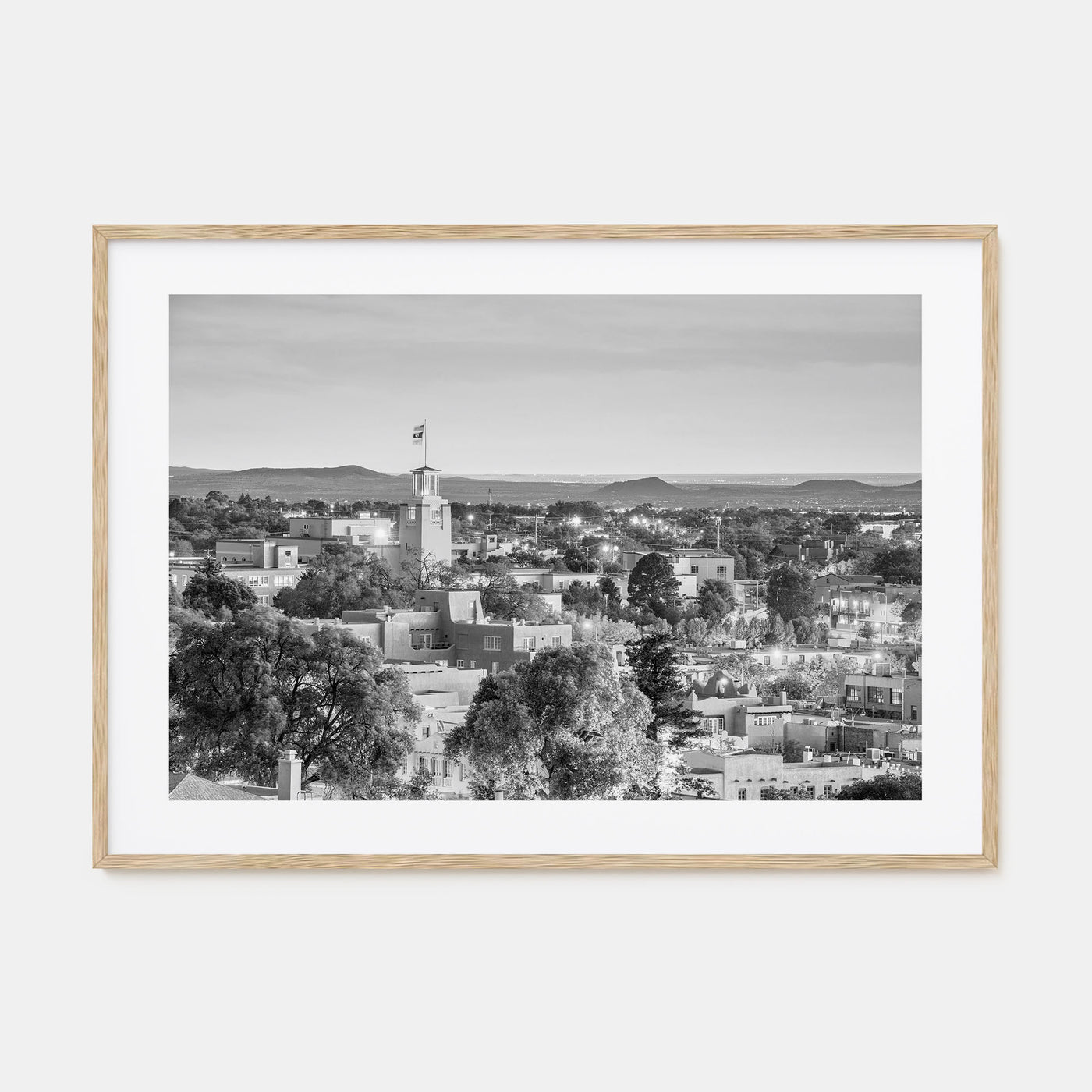 New Mexico Landscape B&W Poster