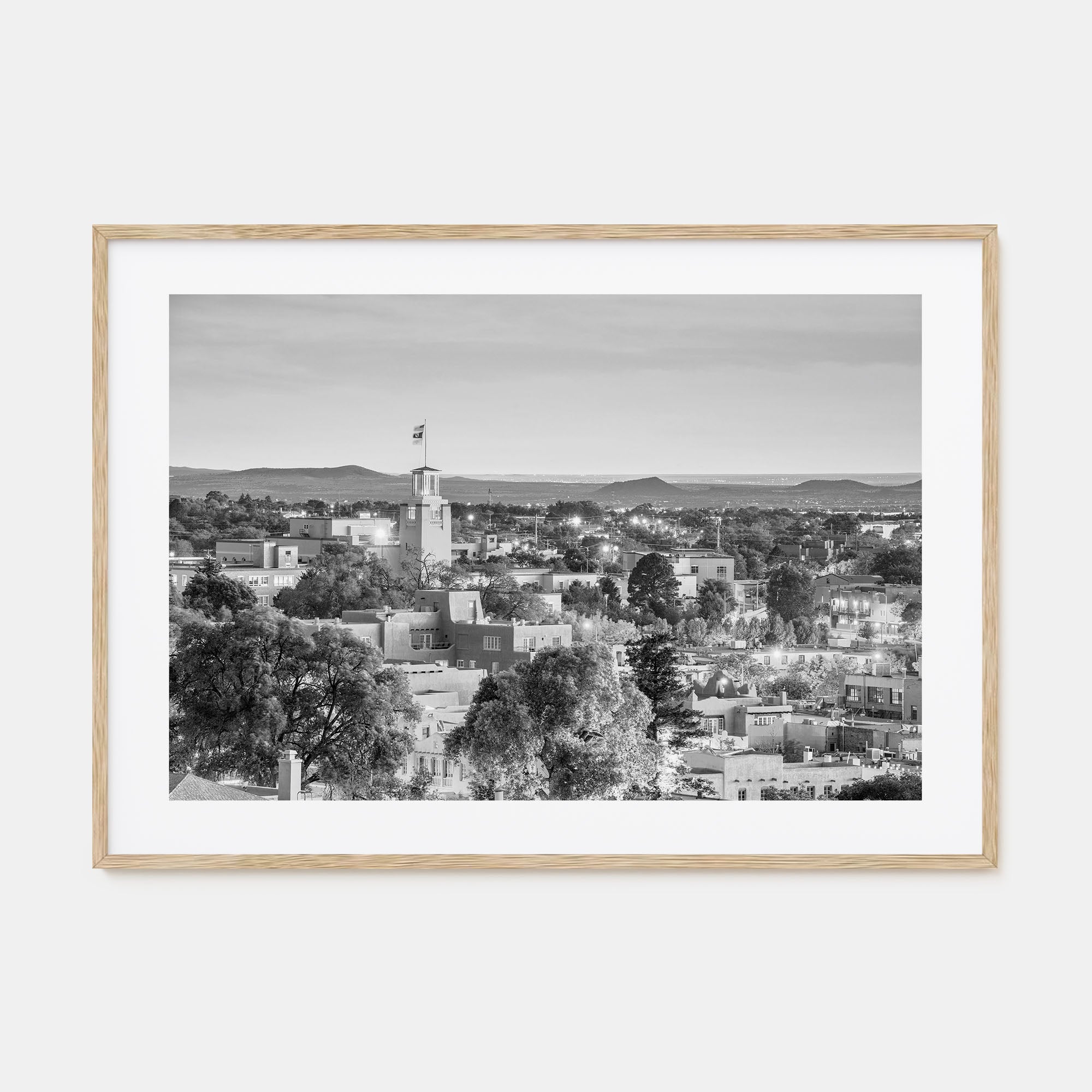 New Mexico Landscape B&W Poster