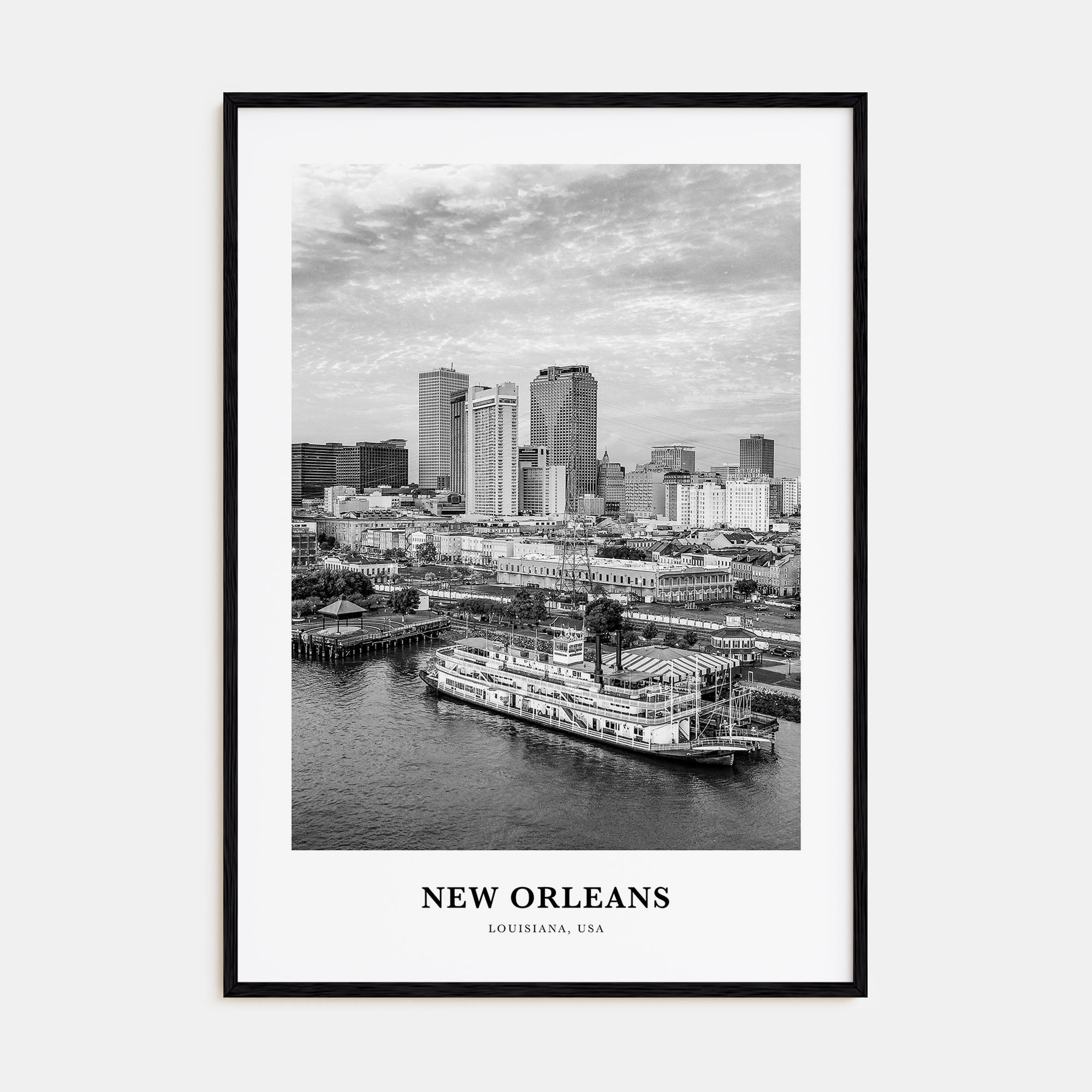New Orleans Portrait B&W No 3 Poster