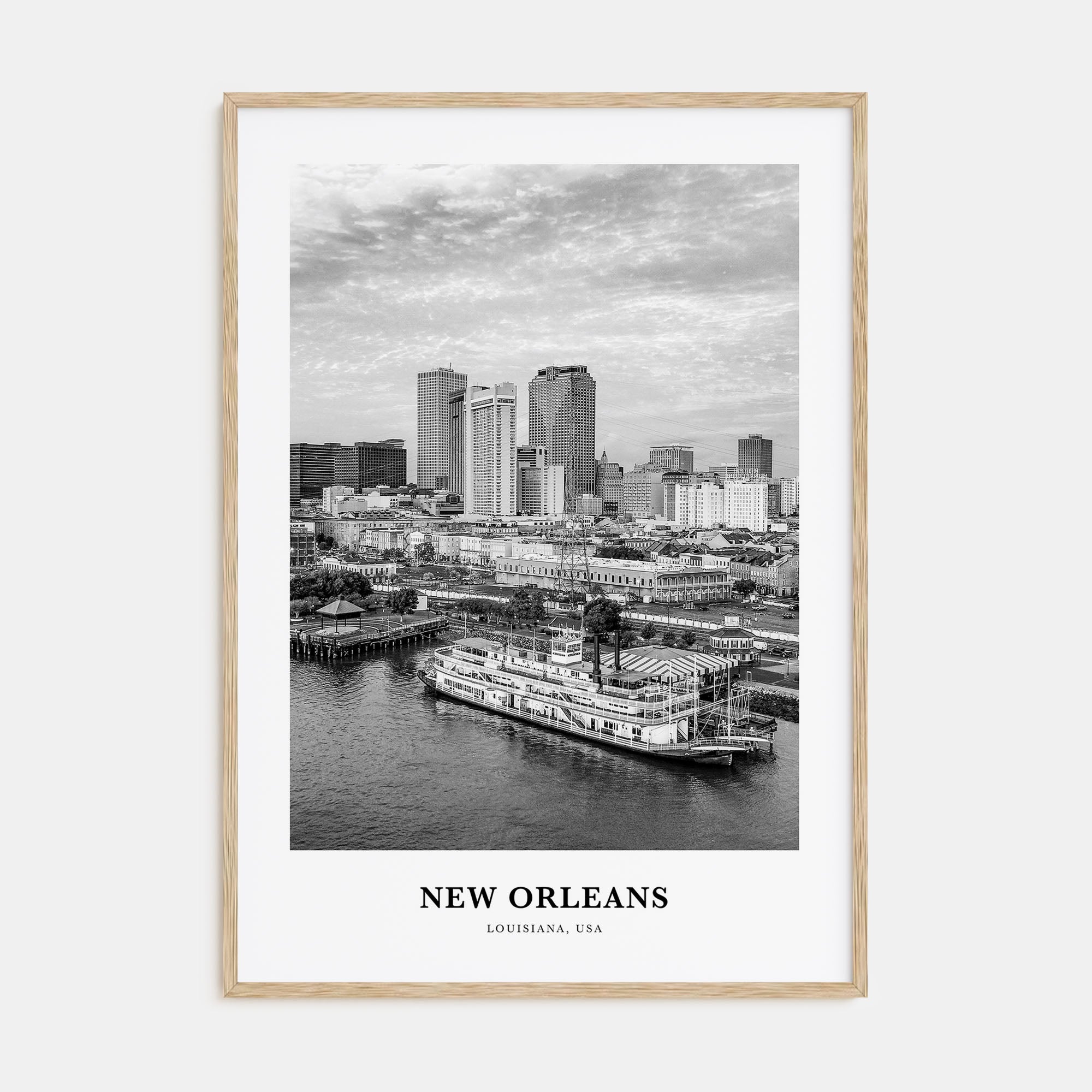 New Orleans Portrait B&W No 3 Poster
