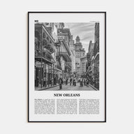 New Orleans Travel B&W No 2 Poster