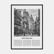 New Orleans Travel B&W No 2 Poster