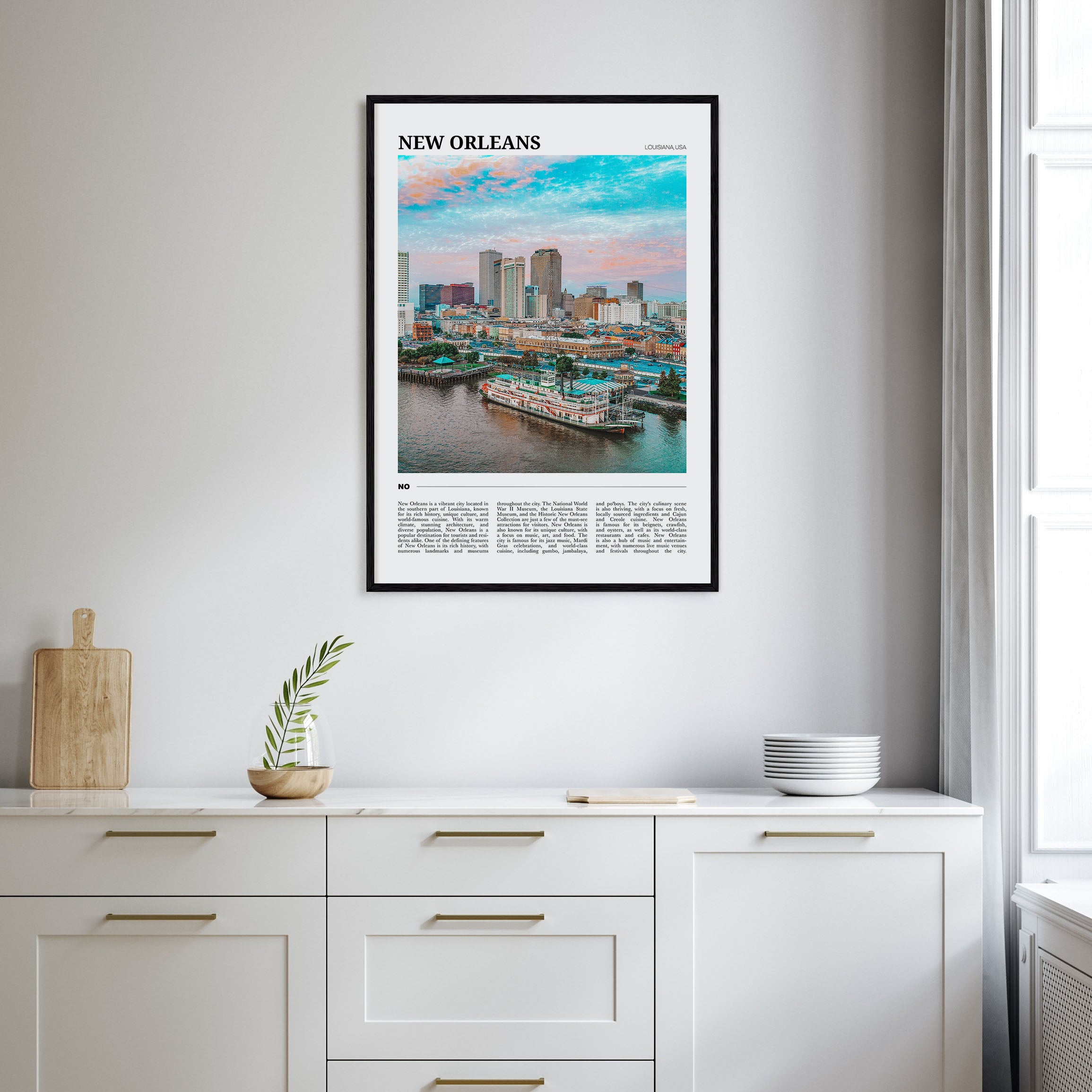 New Orleans Travel Color Poster