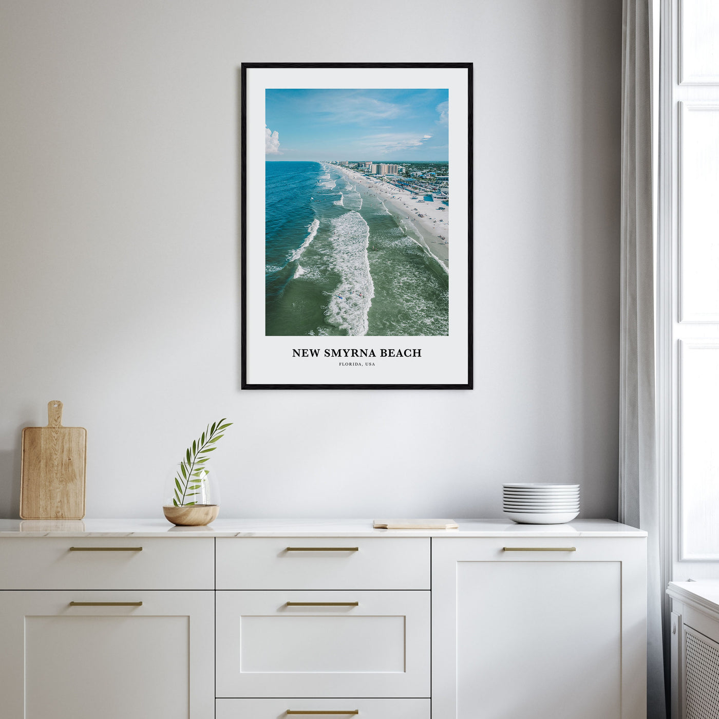 New Smyrna Beach Portrait Color Poster