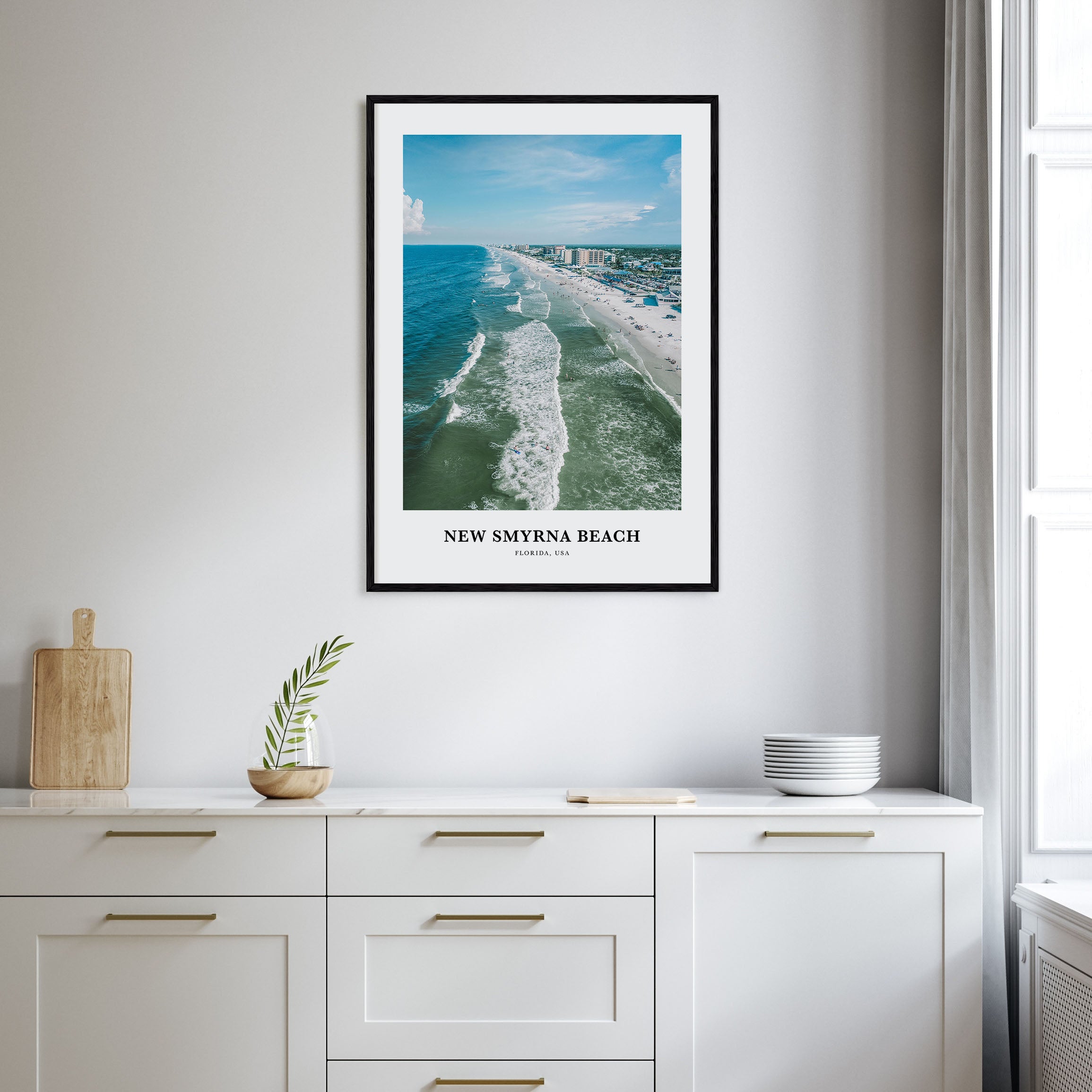 New Smyrna Beach Portrait Color Poster