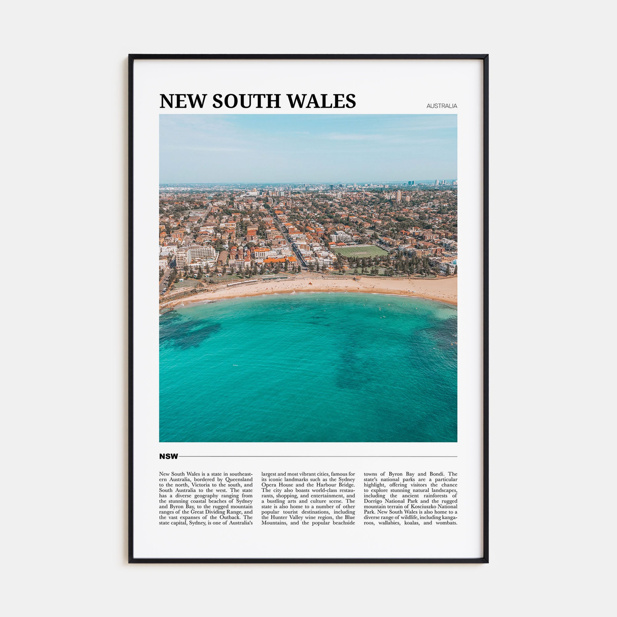 New South Wales Travel Color No 1 Poster
