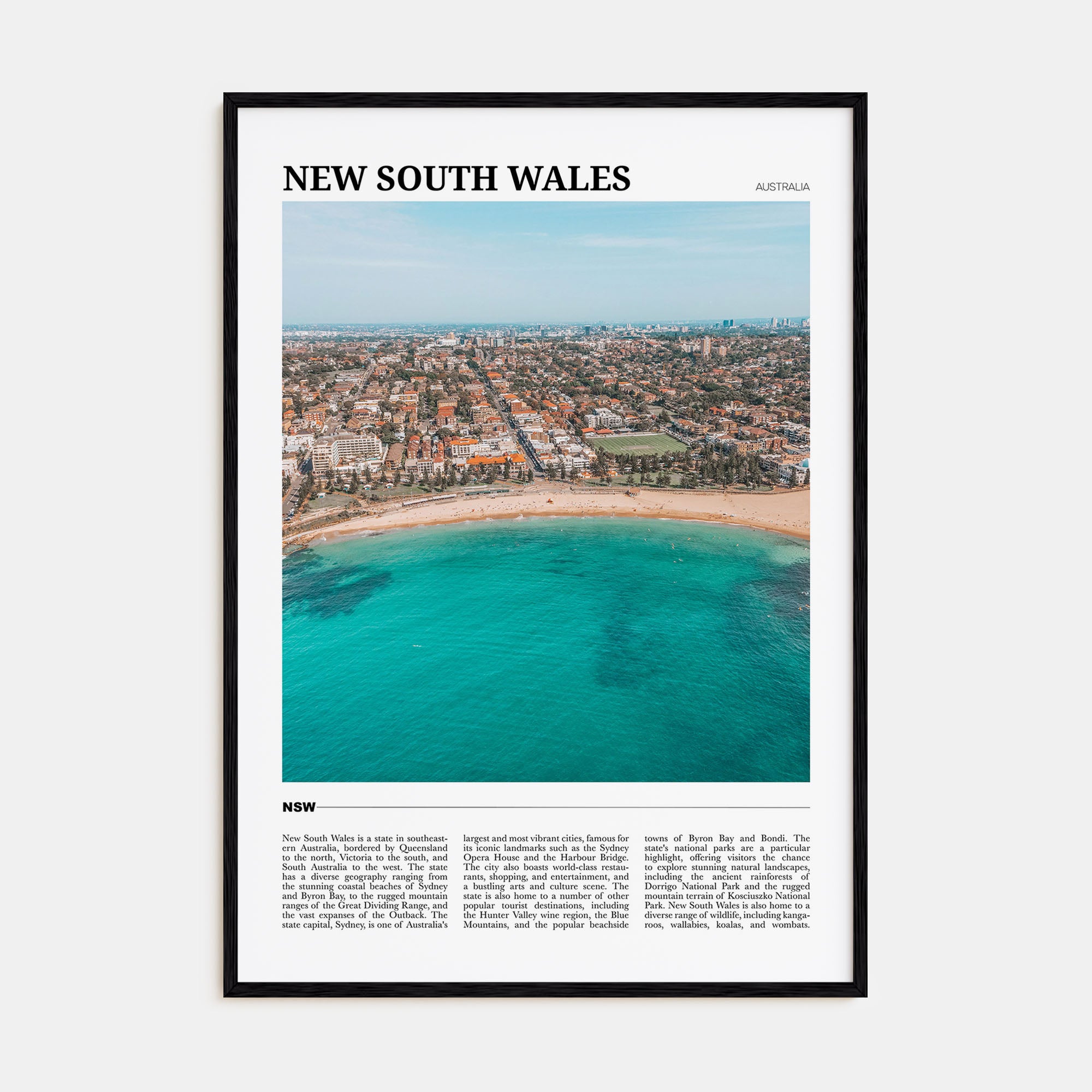 New South Wales Travel Color No 1 Poster