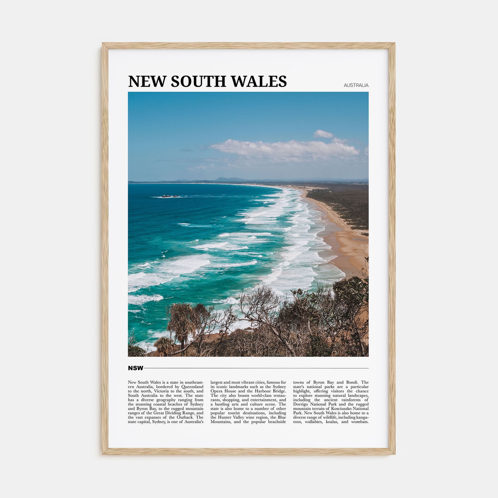 New South Wales Travel Color No 2 Poster