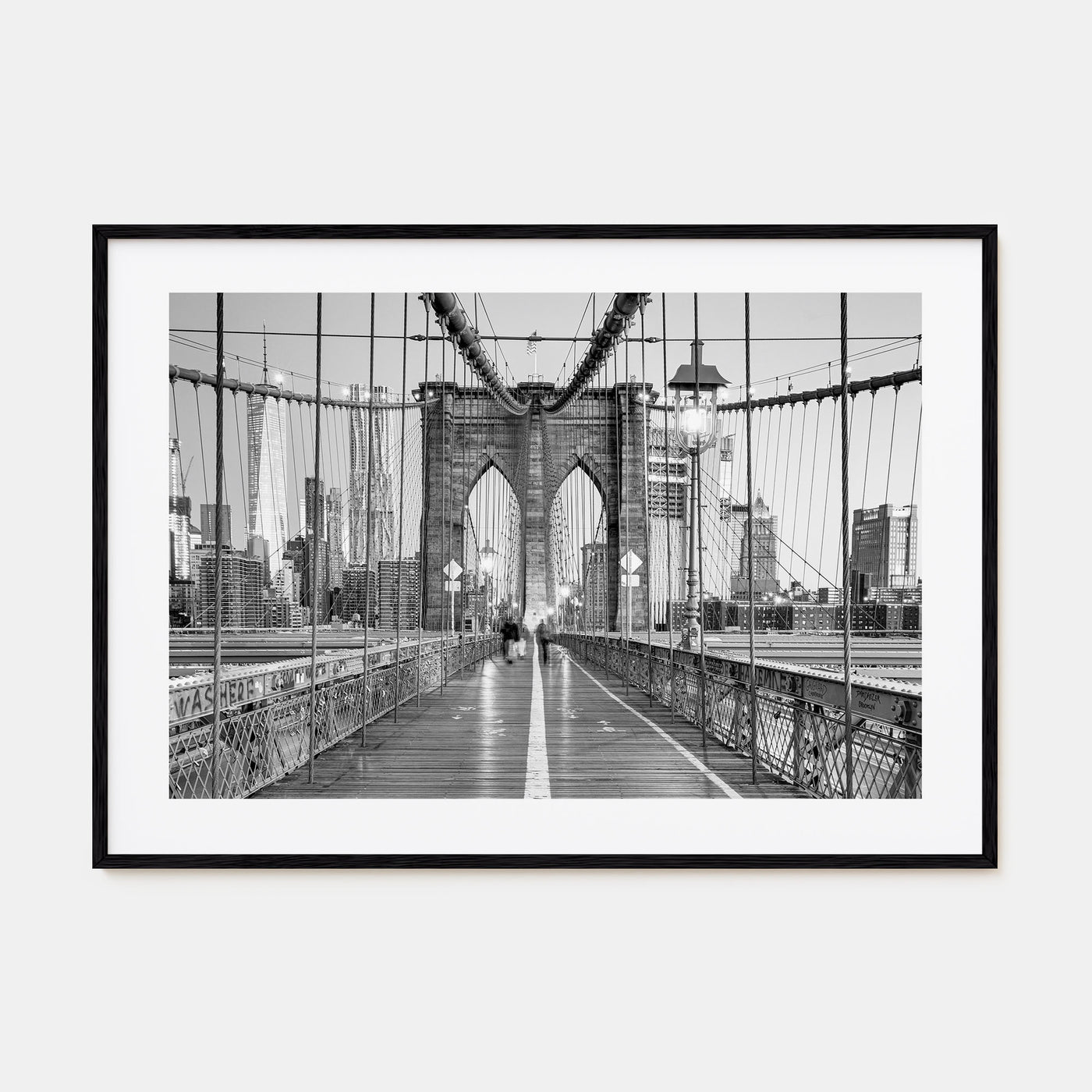 New York City Landscape B&W No 2 Poster