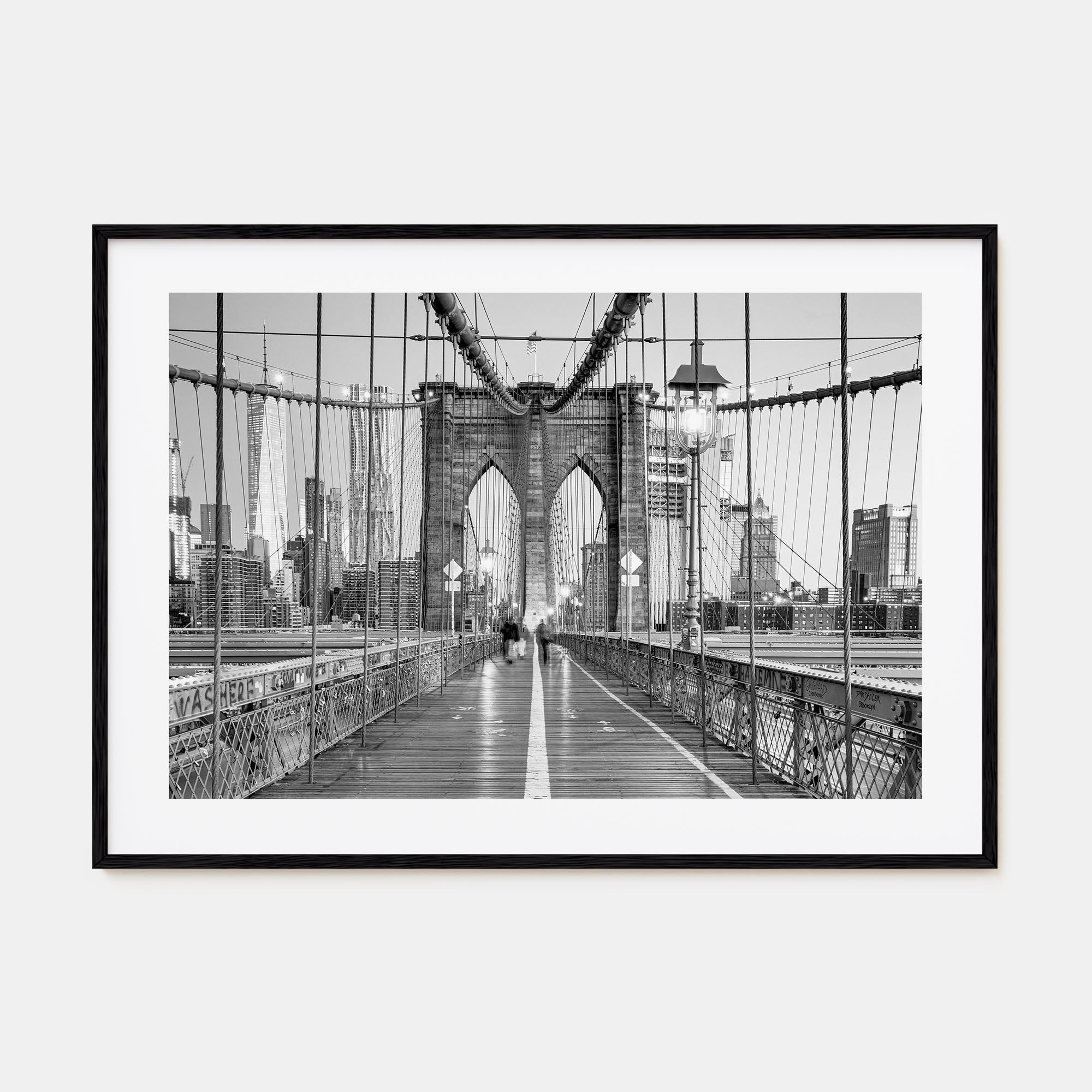 New York City Landscape B&W No 2 Poster