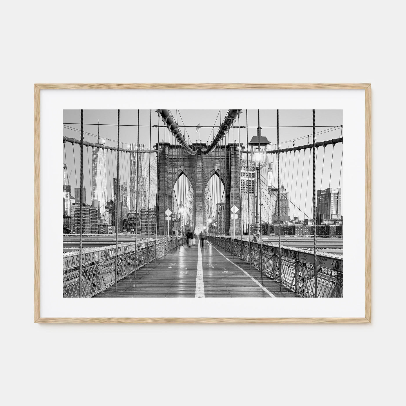 New York City Landscape B&W No 2 Poster