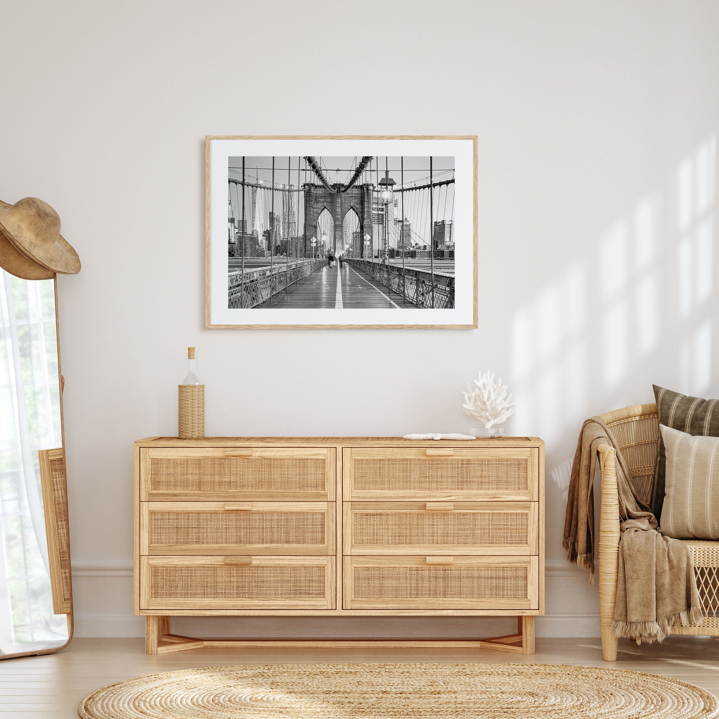 New York City Landscape B&W No 2 Poster