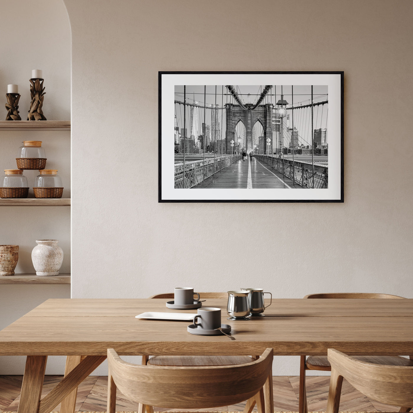 New York City Landscape B&W No 2 Poster