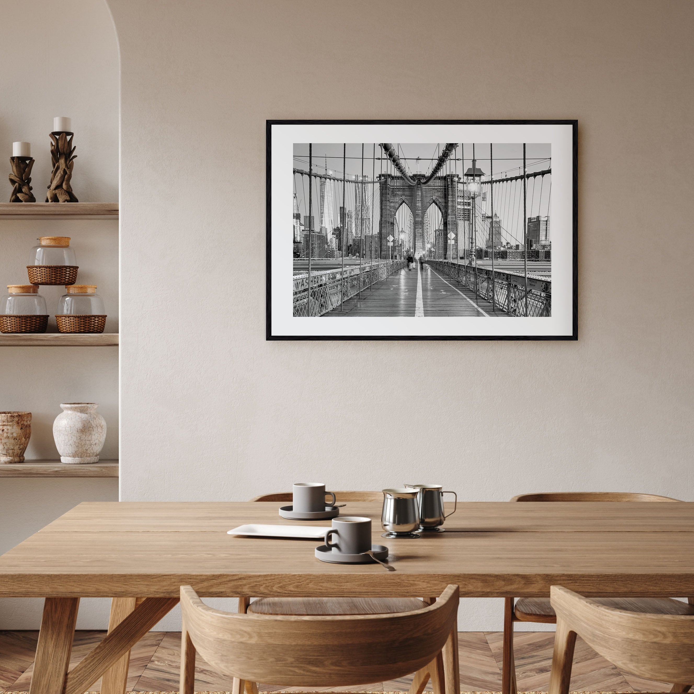 New York City Landscape B&W No 2 Poster