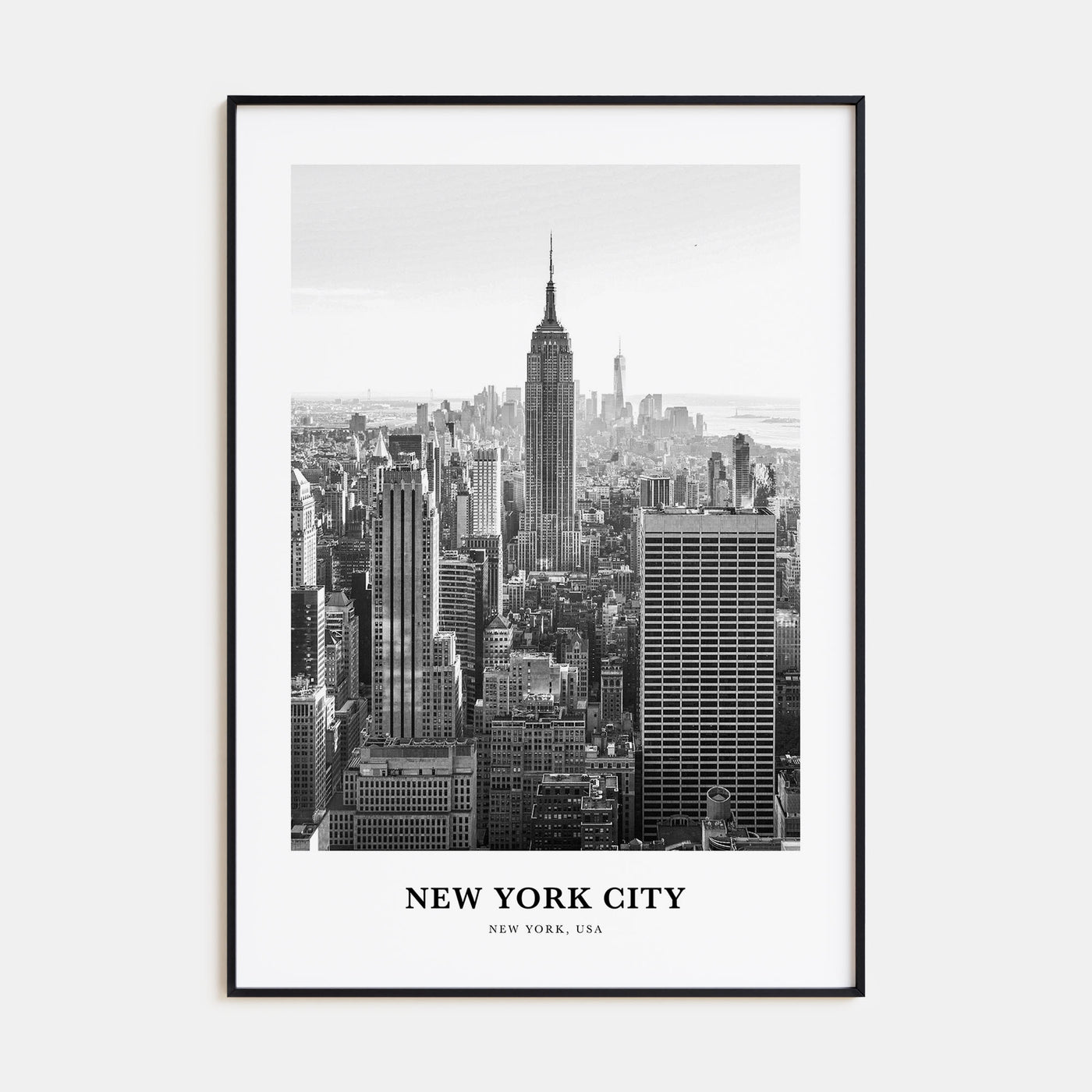 New York City Portrait B&W No 1 Poster