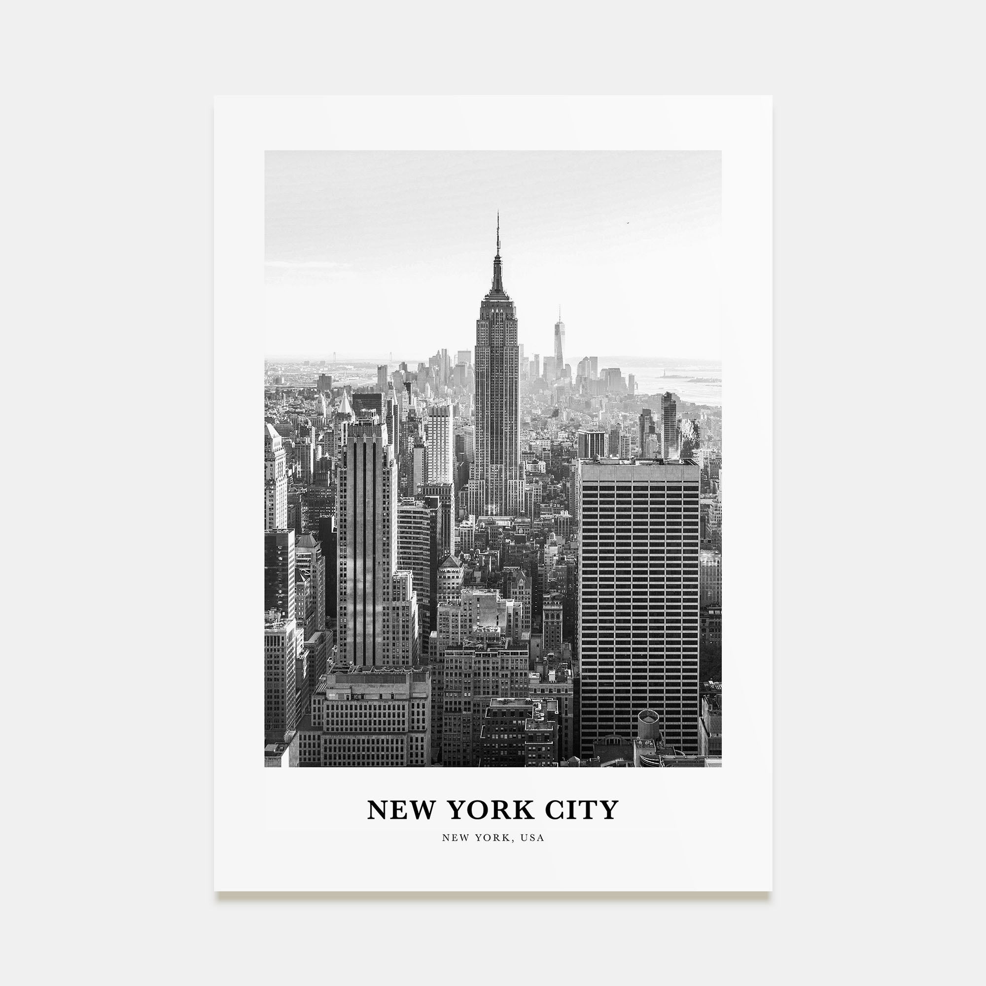 New York City Portrait B&W No 1 Poster